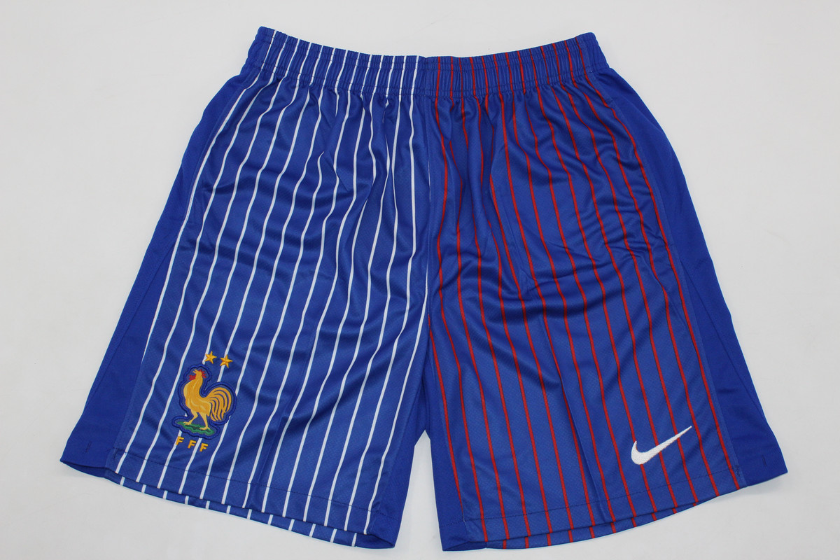 AAA Quality France 2024 Euro Away Blue Soccer Shorts